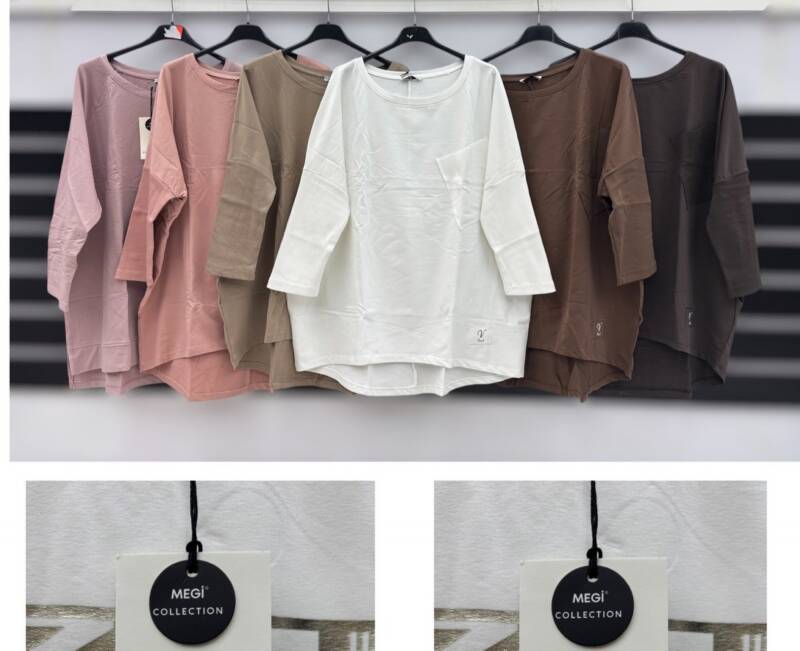 Bluzki damskie Roz S-XL, Mix Kolor Paczka 12 szt 1